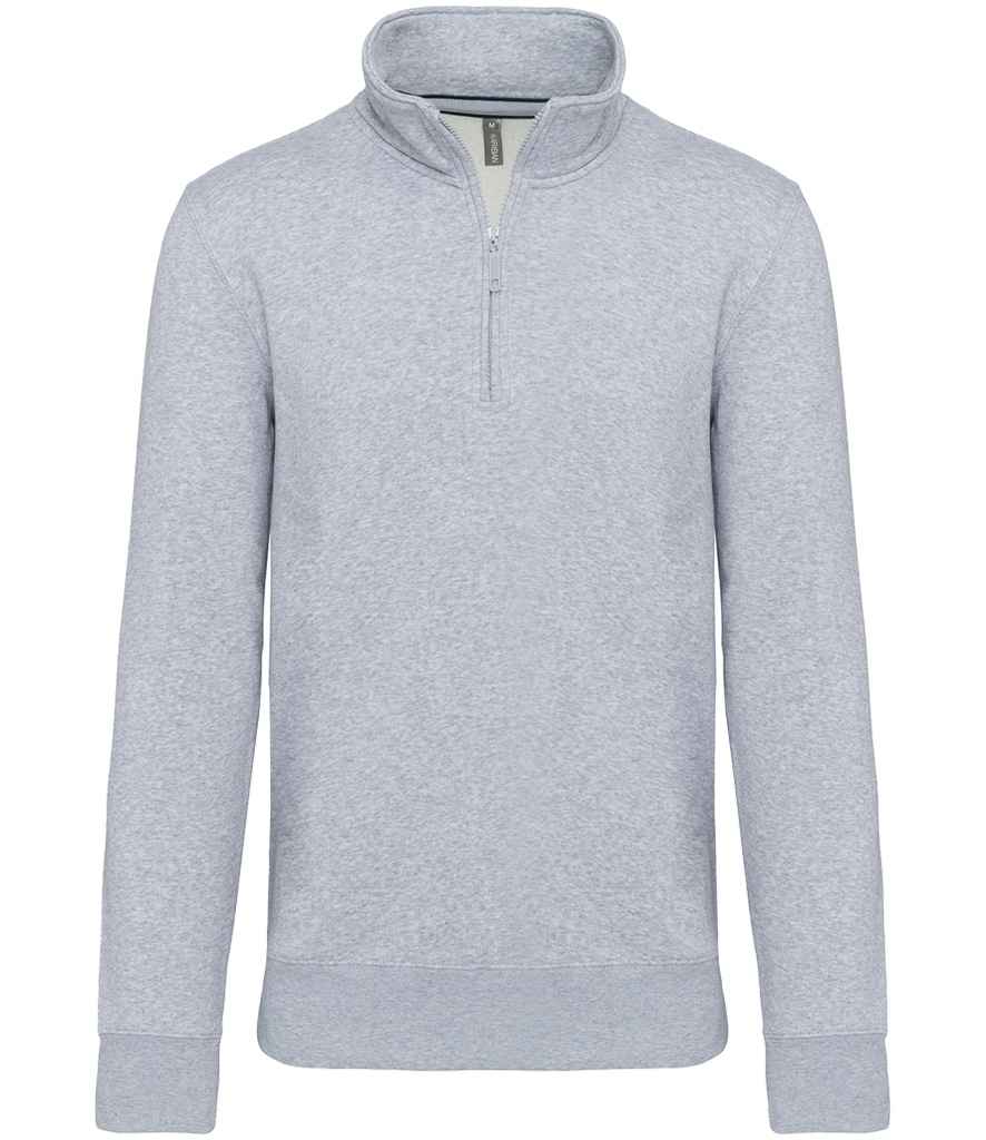 Kariban Zip Neck Sweatshirt