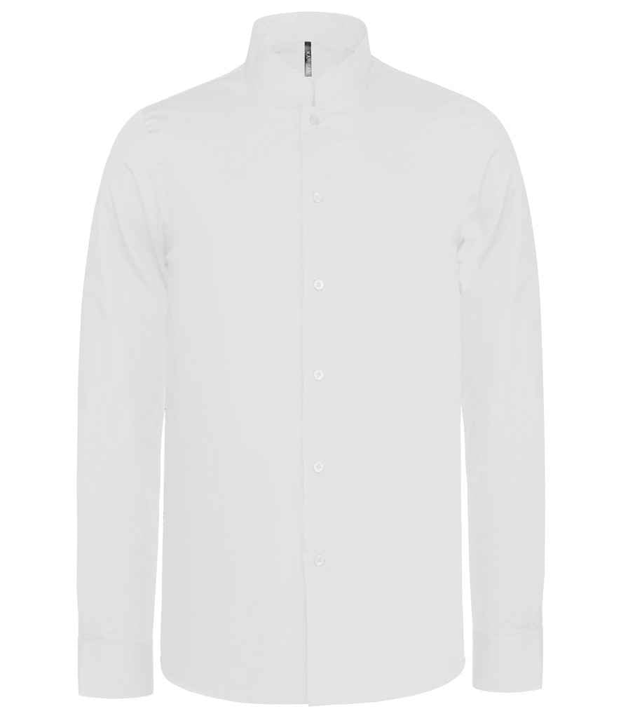 Kariban Long Sleeve Mandarin Collar Shirt