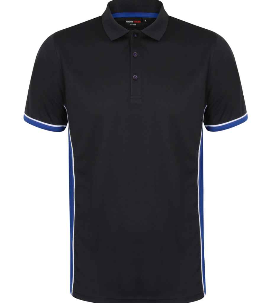 Finden + Hales Contrast Panel Polo Shirt