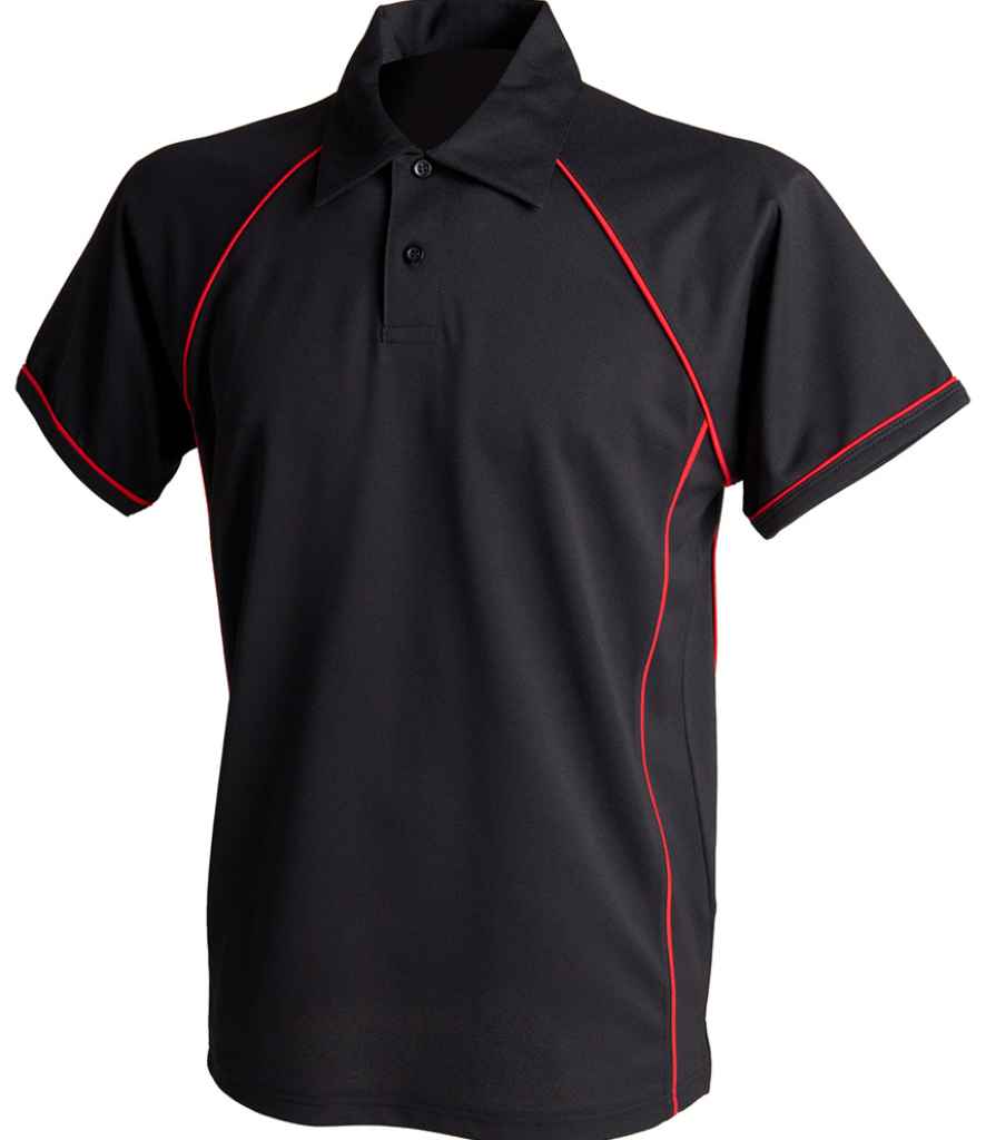 Finden + Hales Performance Piped Polo Shirt