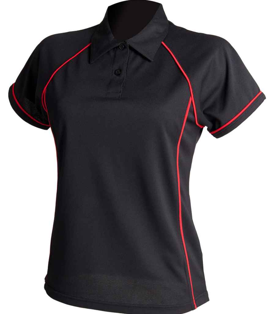 Finden + Hales Ladies Performance Piped Polo Shirt