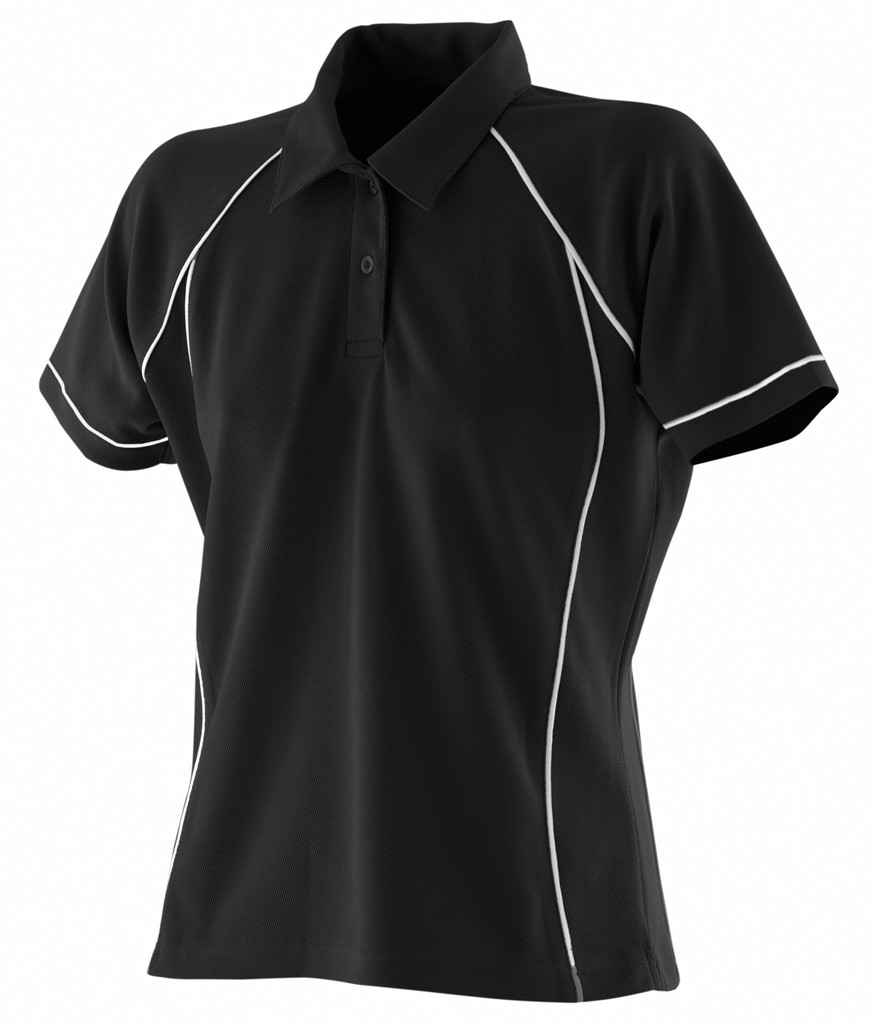 Finden + Hales Ladies Performance Piped Polo Shirt