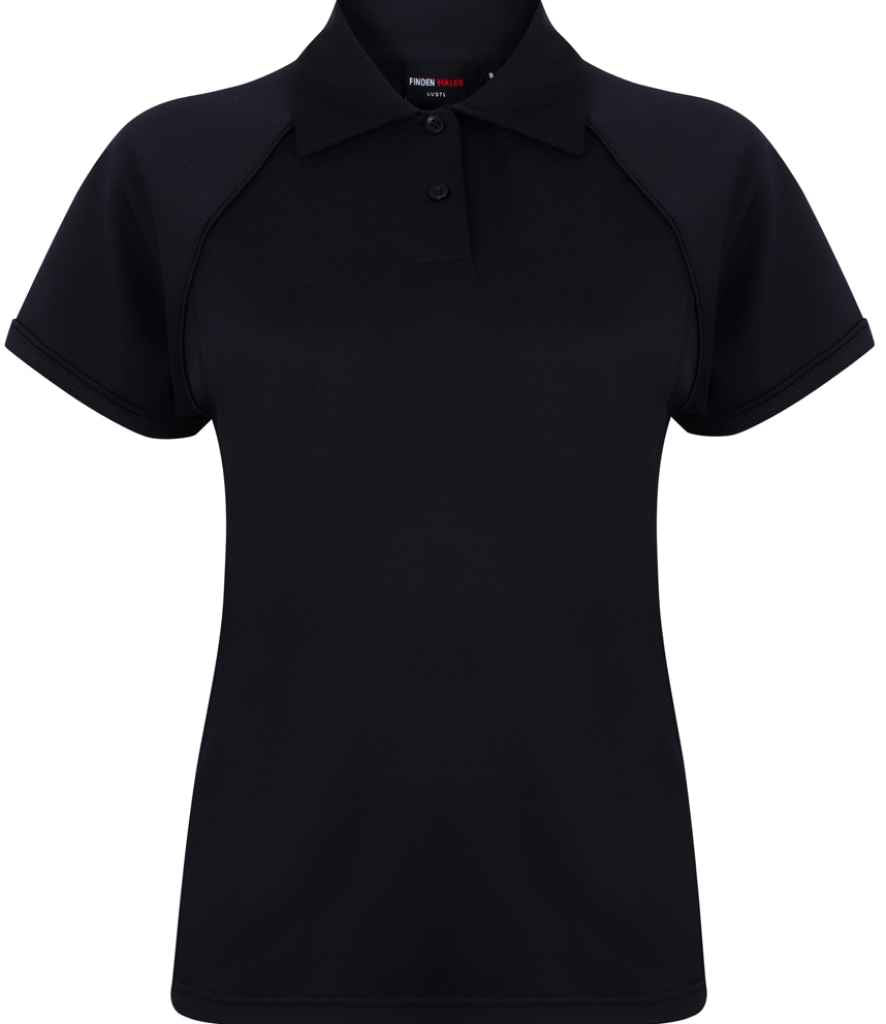 Finden + Hales Ladies Performance Piped Polo Shirt