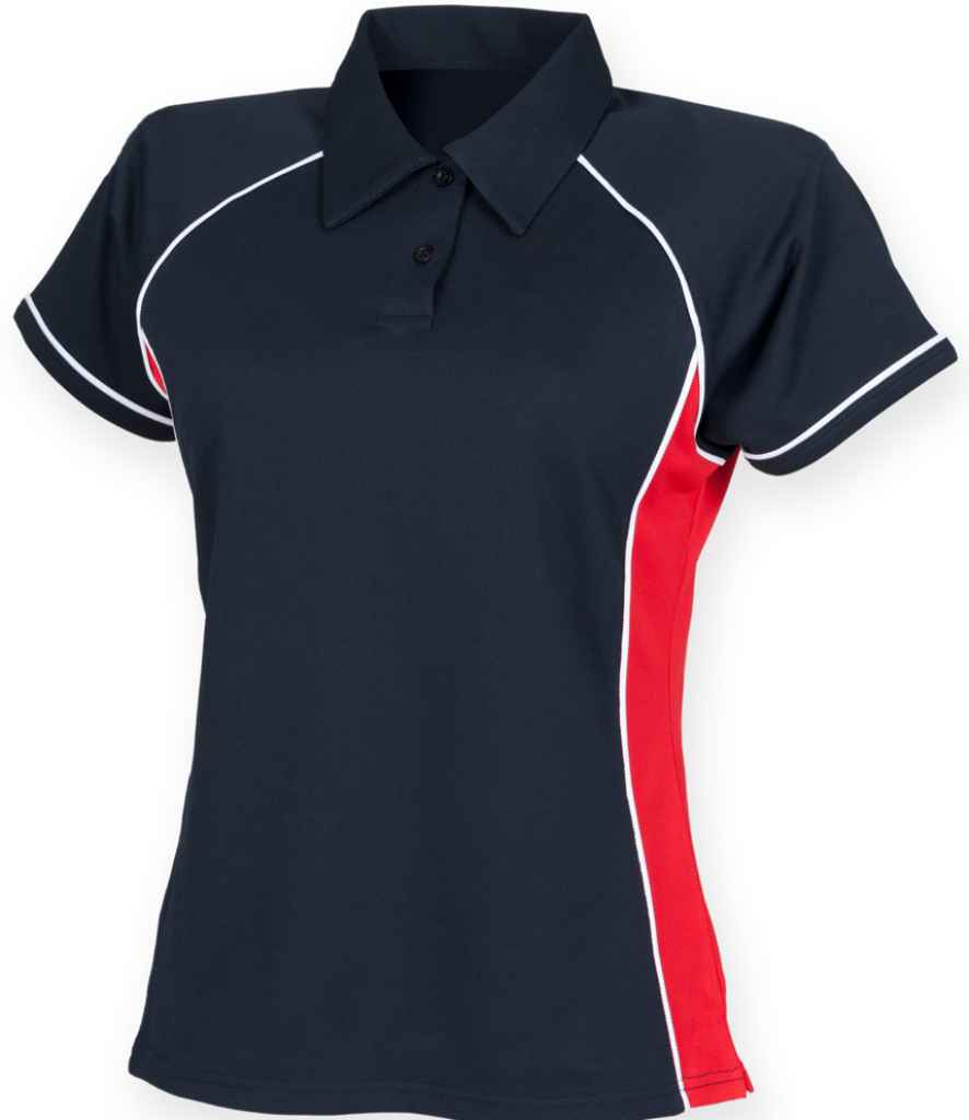 Finden + Hales Ladies Performance Piped Polo Shirt