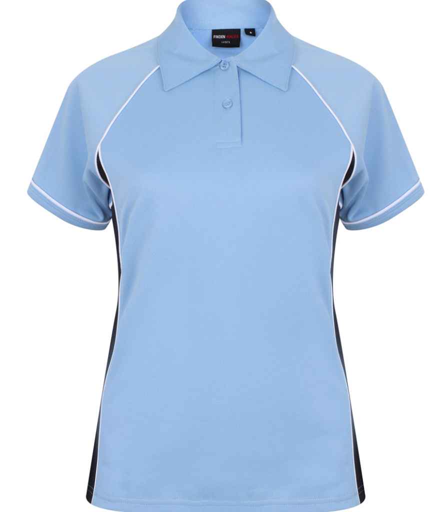 Finden + Hales Ladies Performance Piped Polo Shirt