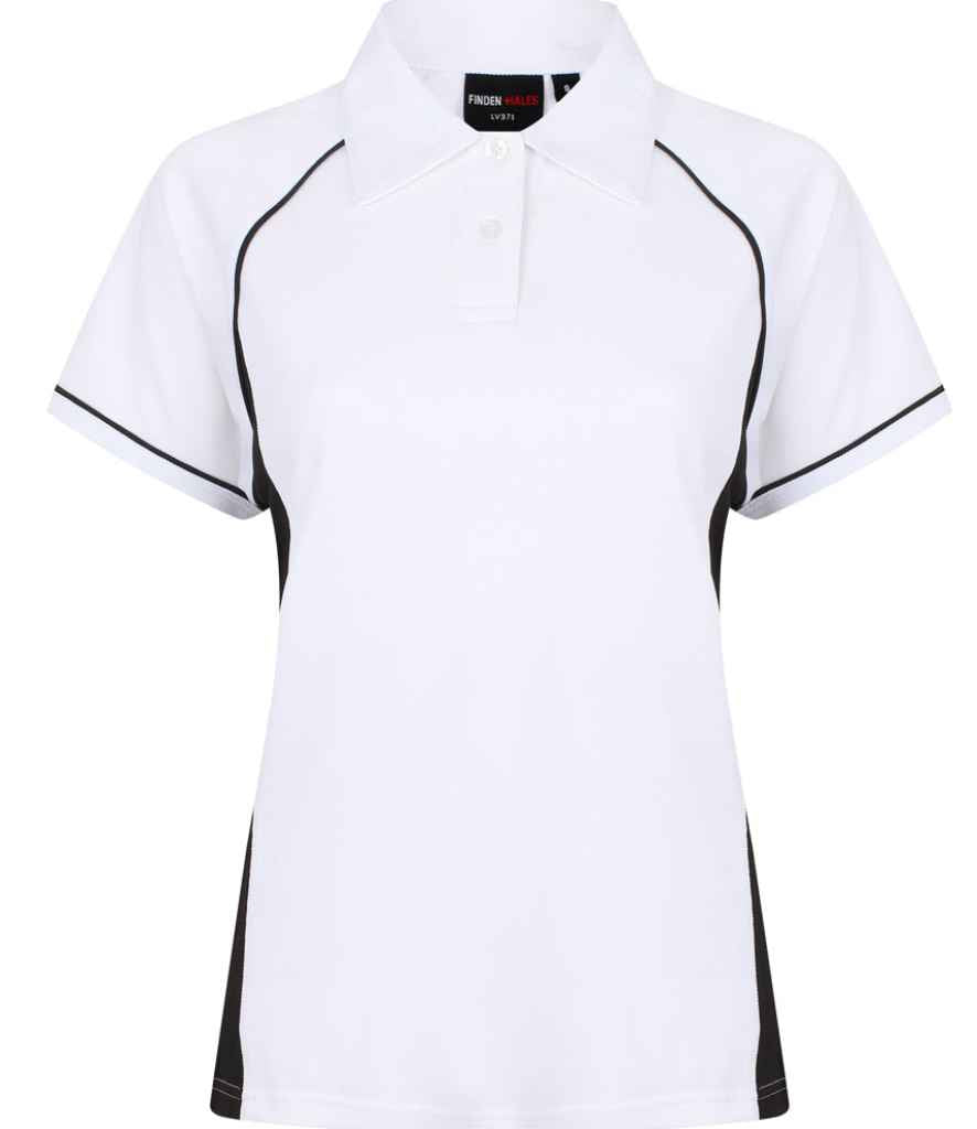 Finden + Hales Ladies Performance Piped Polo Shirt