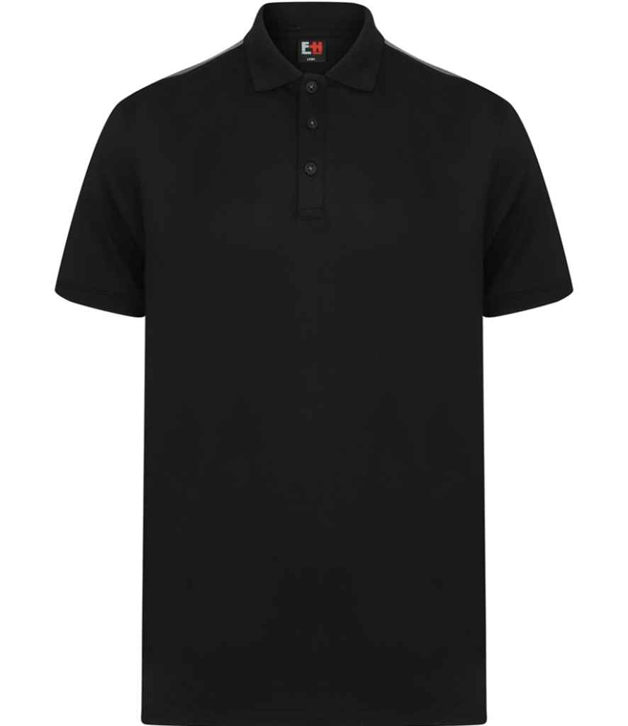 Finden + Hales Unisex Contrast Panel Piqué Polo Shirt