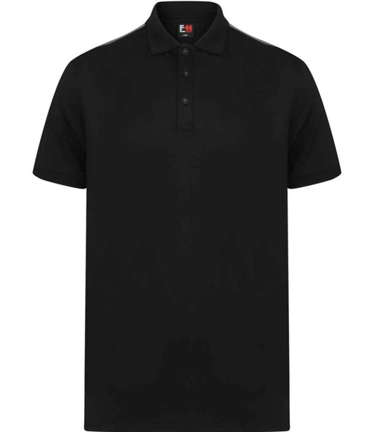 Finden + Hales Unisex Contrast Panel Piqué Polo Shirt