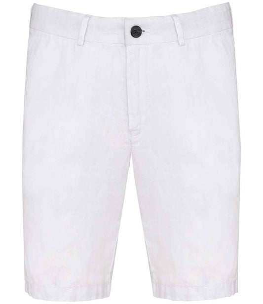 Lliain Brodorol Bermuda Shorts