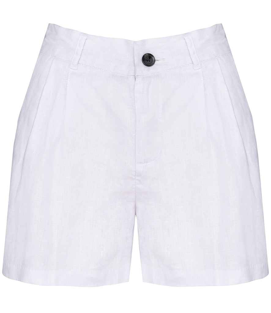 Brodorol Ysbryd Merched Lliain Bermuda Shorts