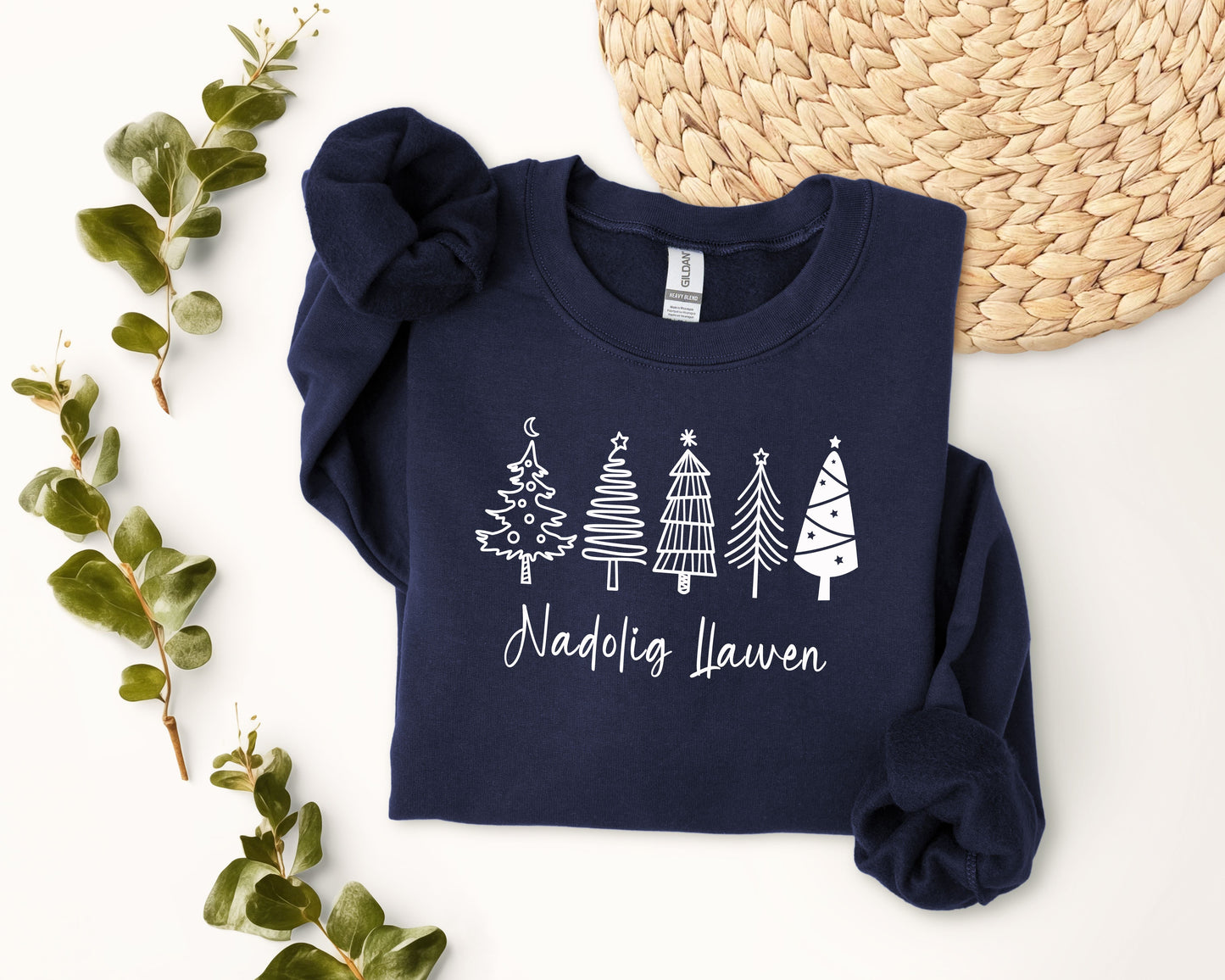 5 Christmas trees sweatshirt