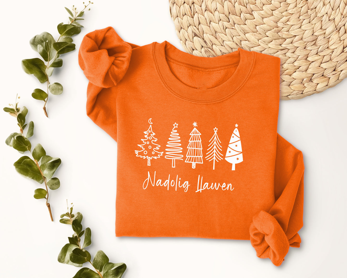 5 Christmas trees sweatshirt