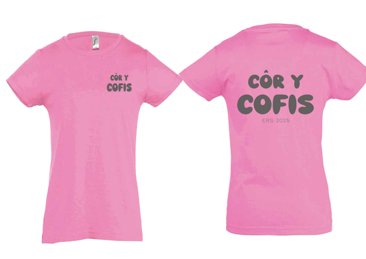 Côr y Cofis Tshirts Youth Orchid Pink