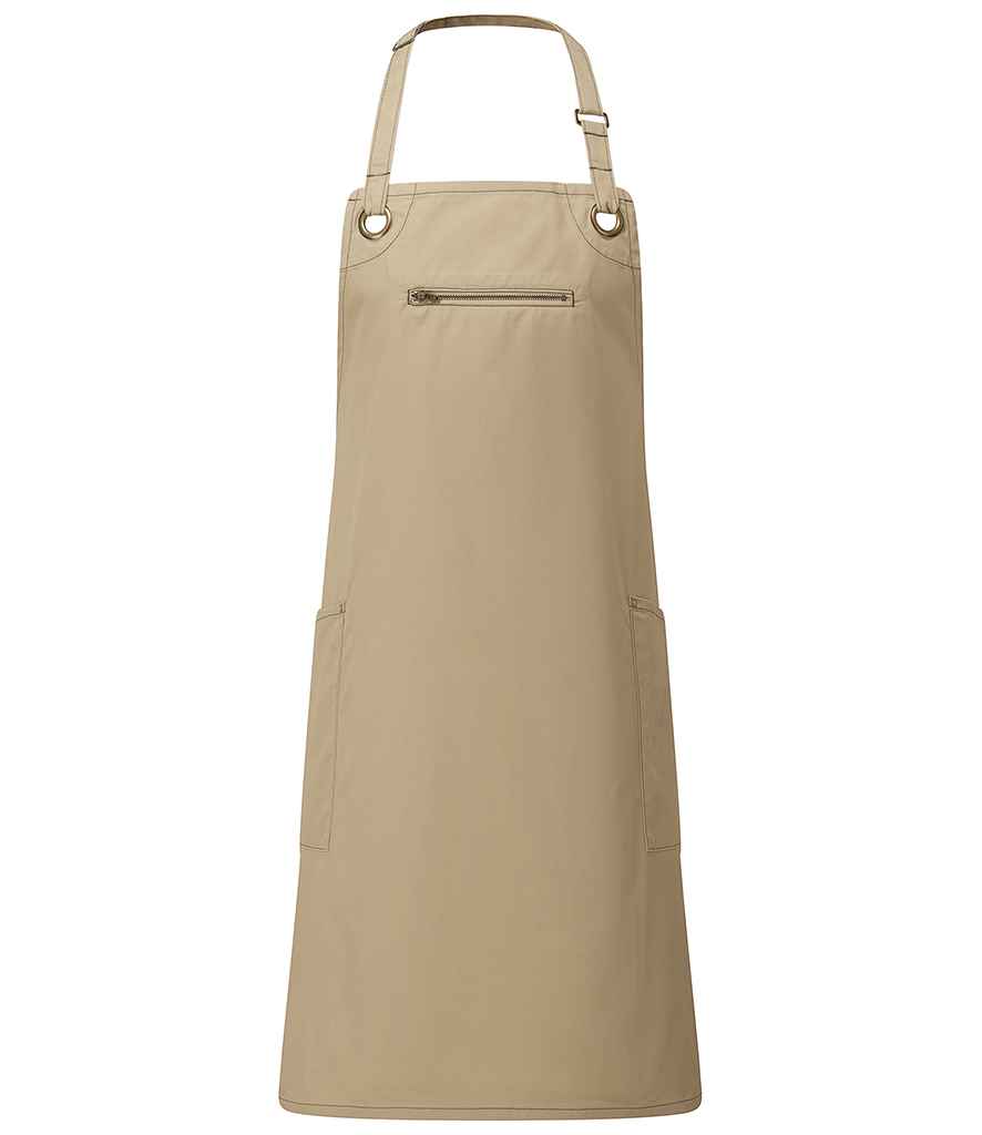 Premier Barley Contrast Stitch Bib Apron