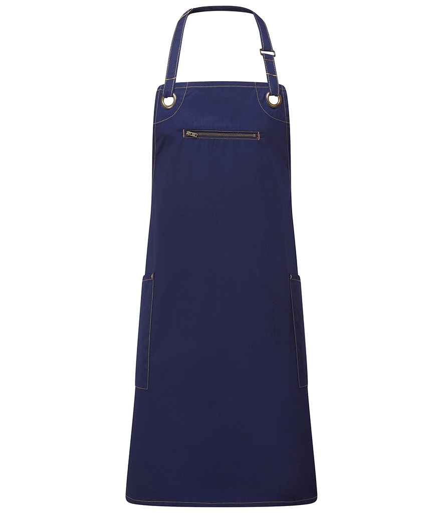 Premier Barley Contrast Stitch Bib Apron