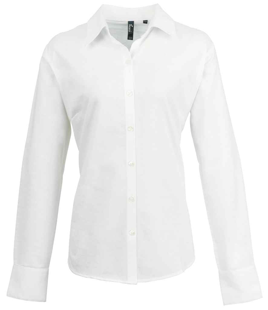 Premier Ladies Signature Long Sleeve Oxford Shirt