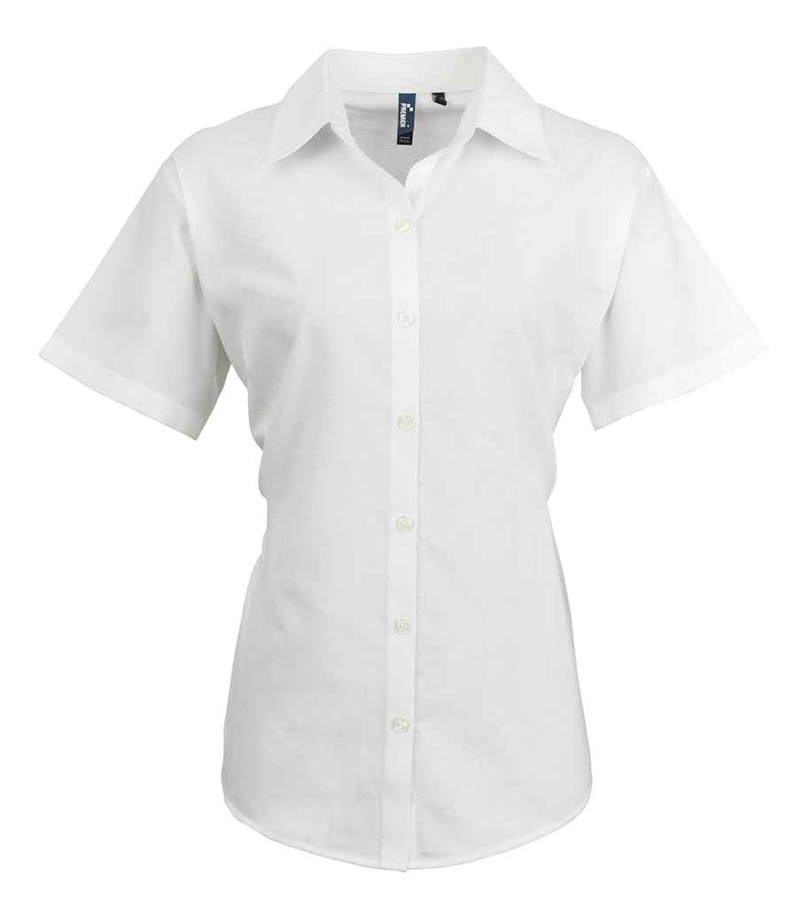 Premier Ladies Signature Short Sleeve Oxford Shirt