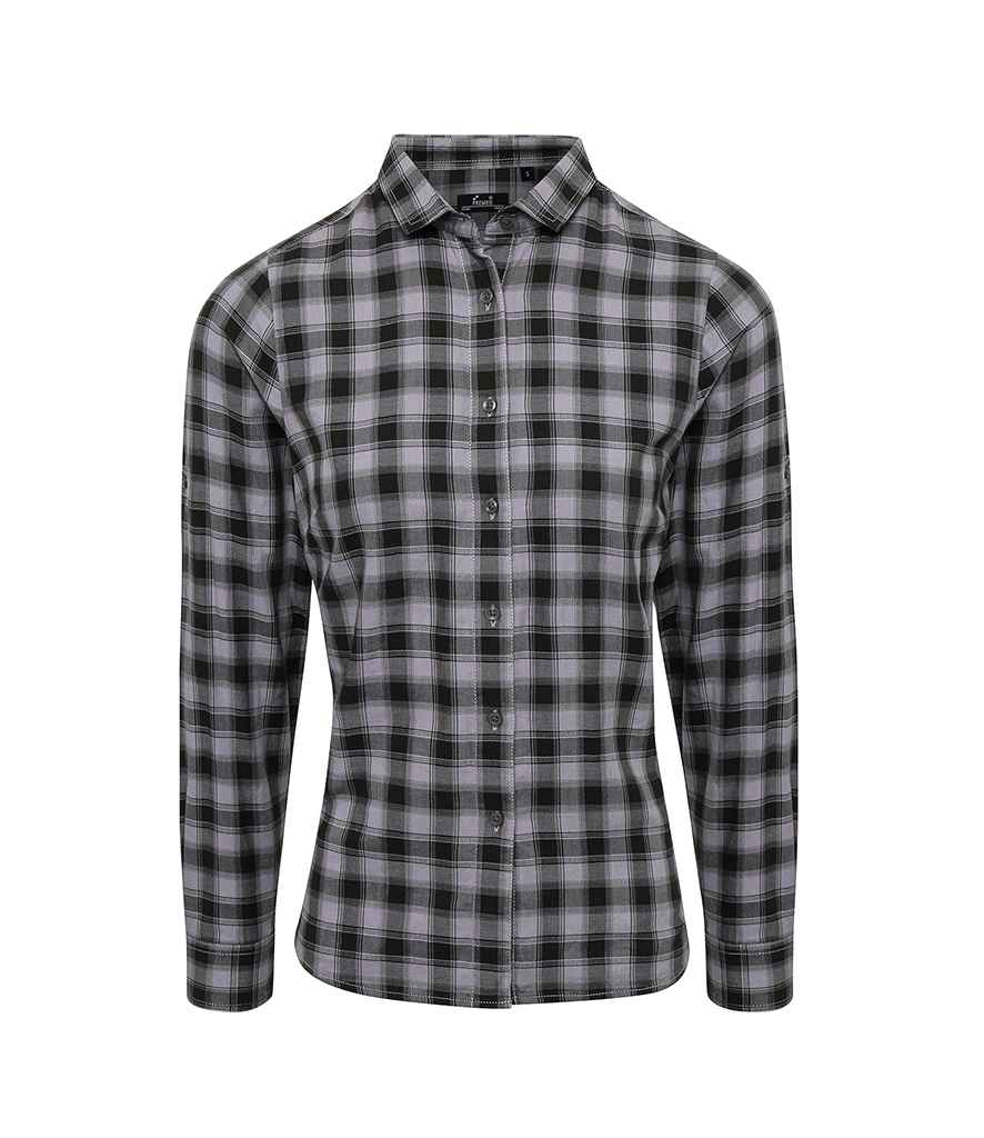 Premier Ladies Mulligan Check Long Sleeve Shirt