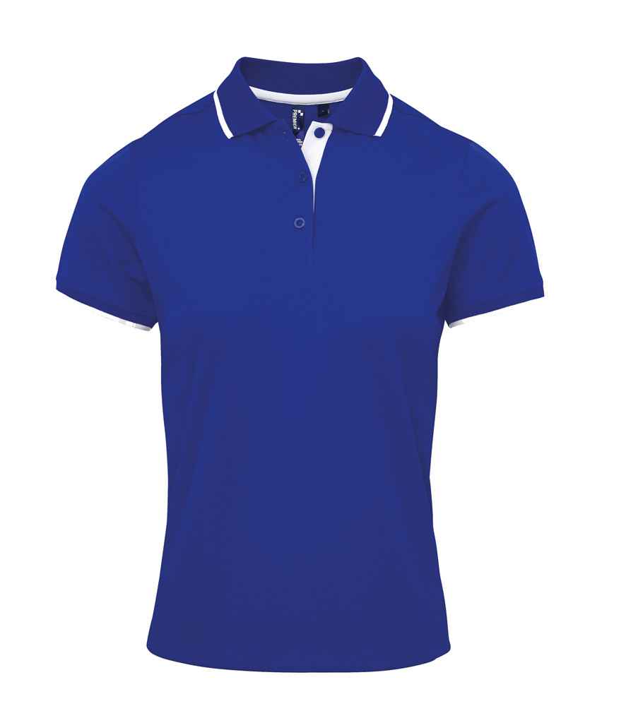 Premier Ladies Contrast Coolchecker® Piqué Polo Shirt