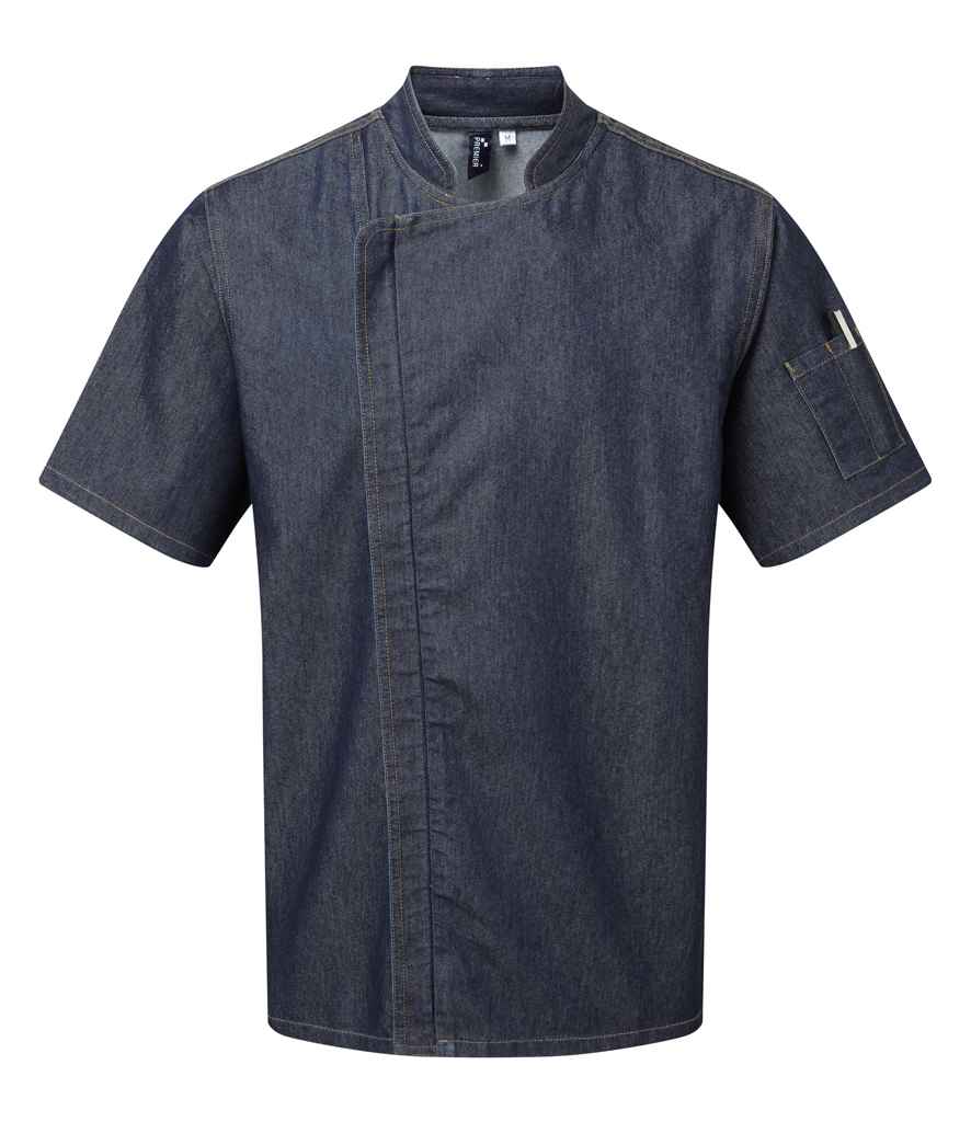 Premier Short Sleeve Zipped Chef's Jacket