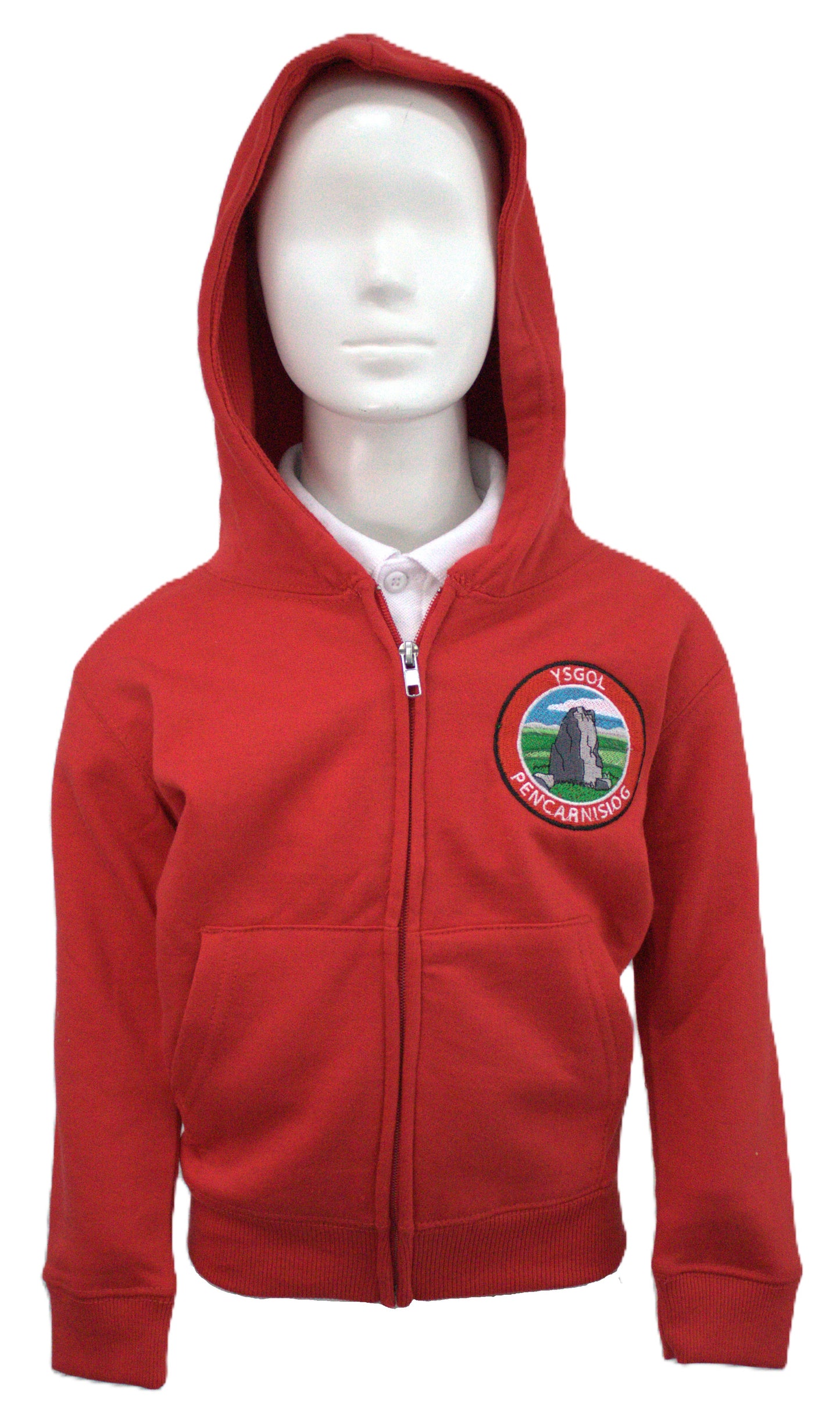 Ysgol Pencarnisiog Waffle Zip Hoodie