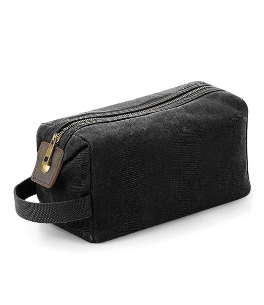 Quadra Heritage Waxed Canvas Wash Bag