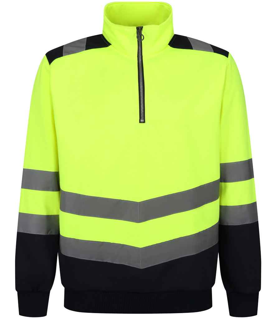 Regatta High Visibility Pro 1/4 Zip Sweatshirt