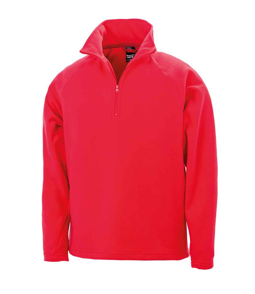 Canlyniad Craidd Zip Neck Micro Fleece