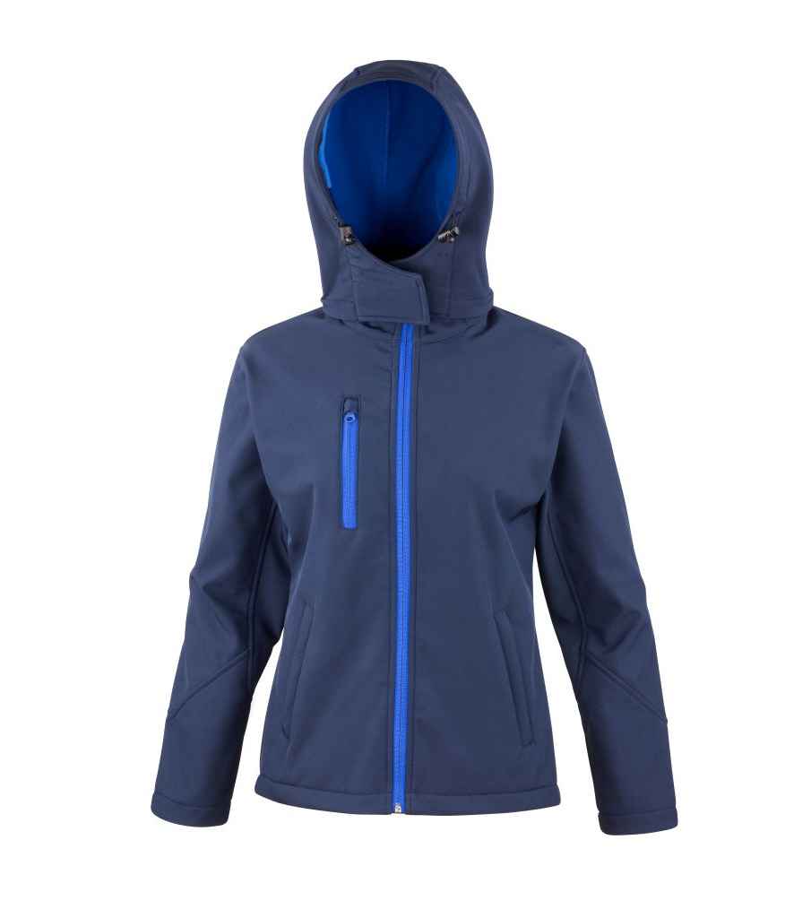 Result Core Ladies Hooded Soft Shell Jacket