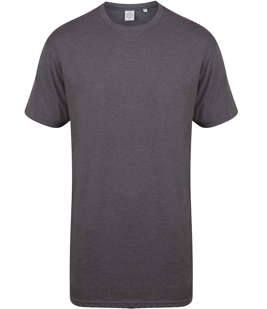 SF Men Longline Dipped Hem T-Shirt