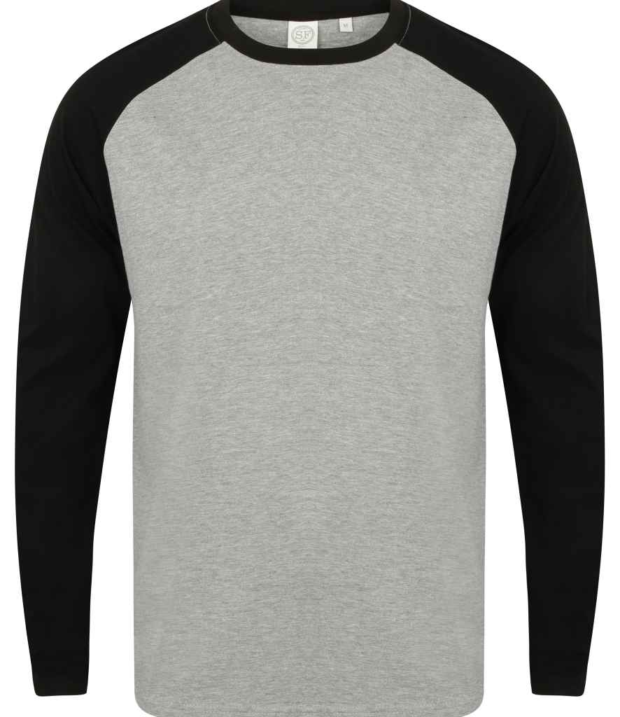 SF Men Long Sleeve Baseball T-Shirt