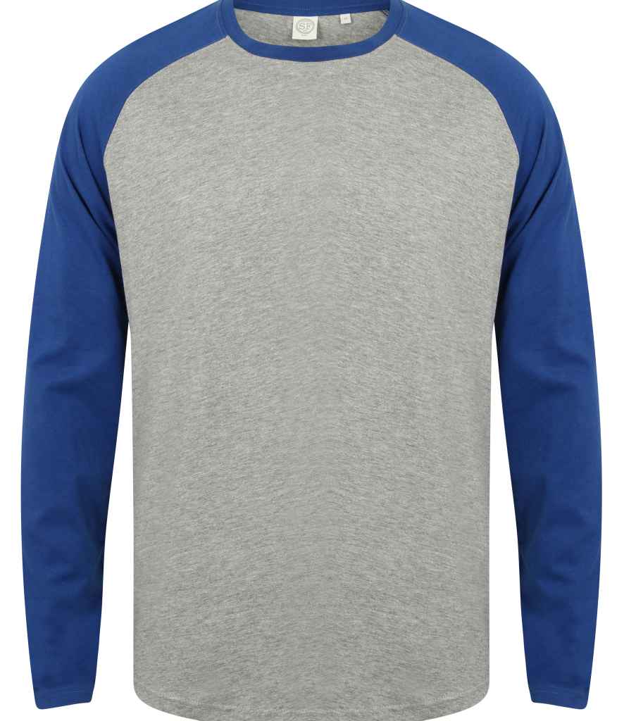 SF Men Long Sleeve Baseball T-Shirt