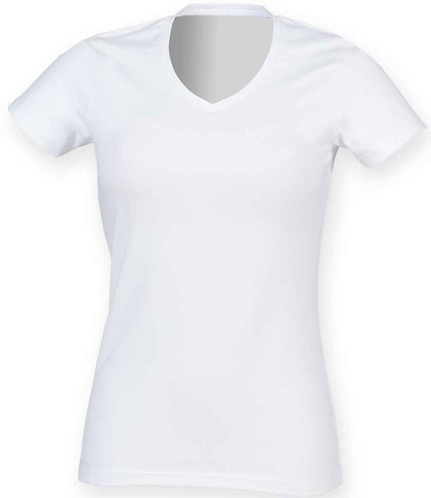 SF Ladies Feel Good Stretch V Neck T-Shirt