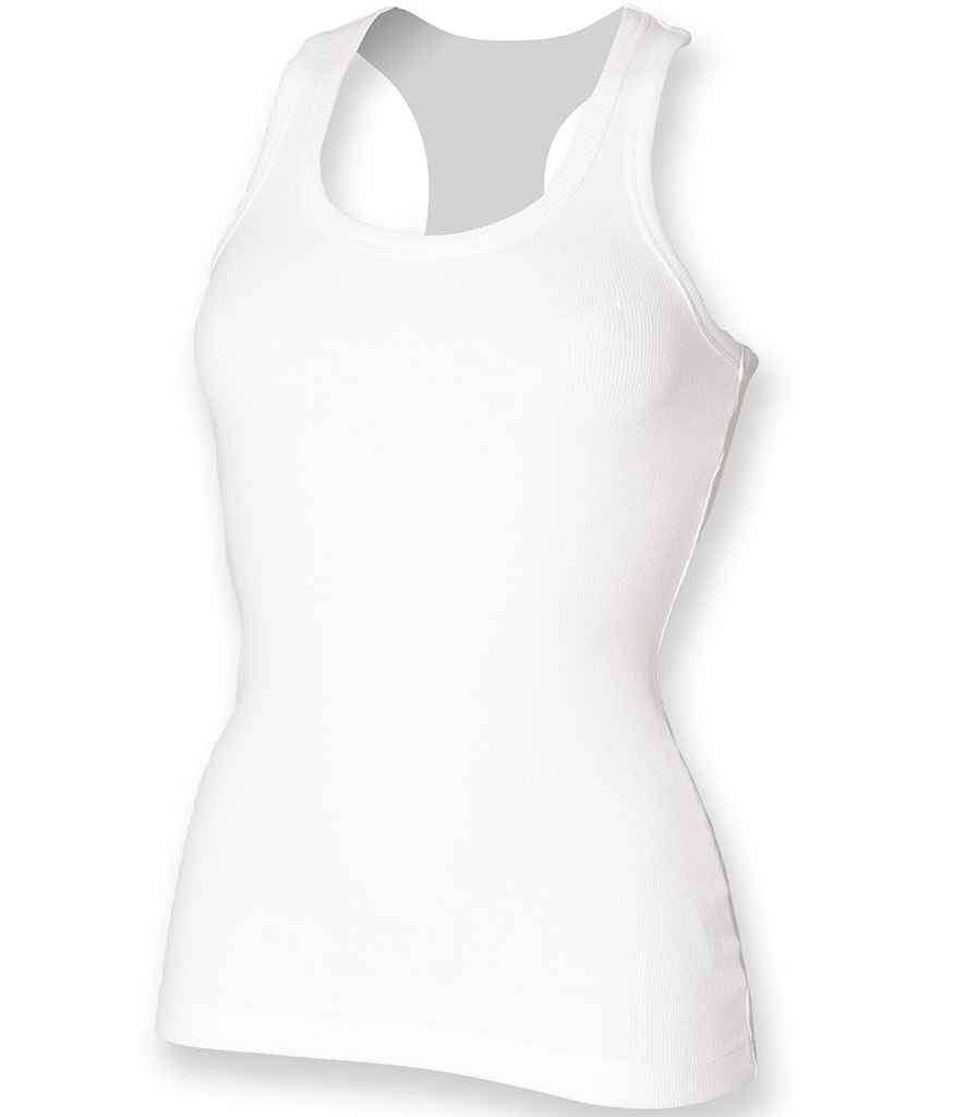 SF Ladies Stretch Rib Racer Back Vest