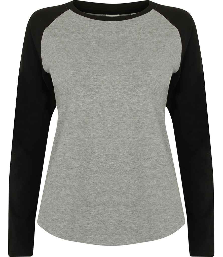 SF Ladies Long Sleeve Baseball T-Shirt