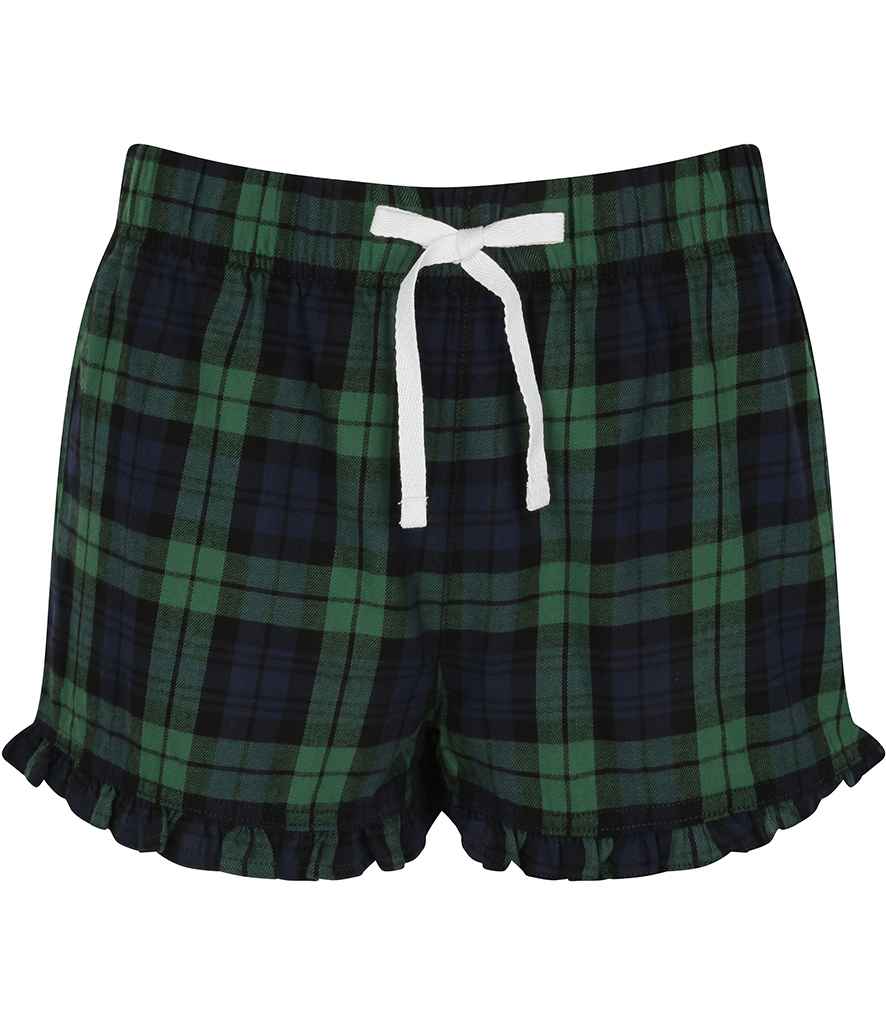 SF Ladies Tartan Frill Shorts