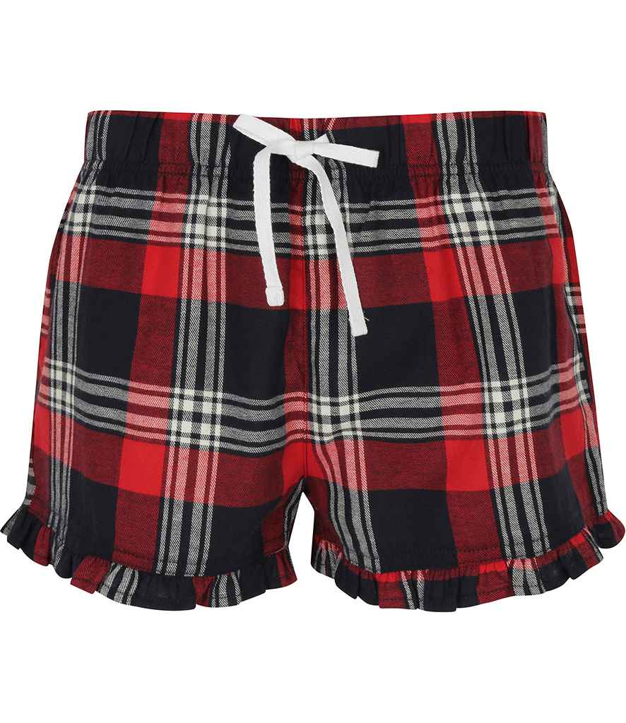 SF Ladies Tartan Frill Shorts