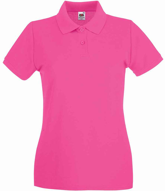 Fruit of the Loom Lady-Fit Premium Cotton Piqué Polo Shirt