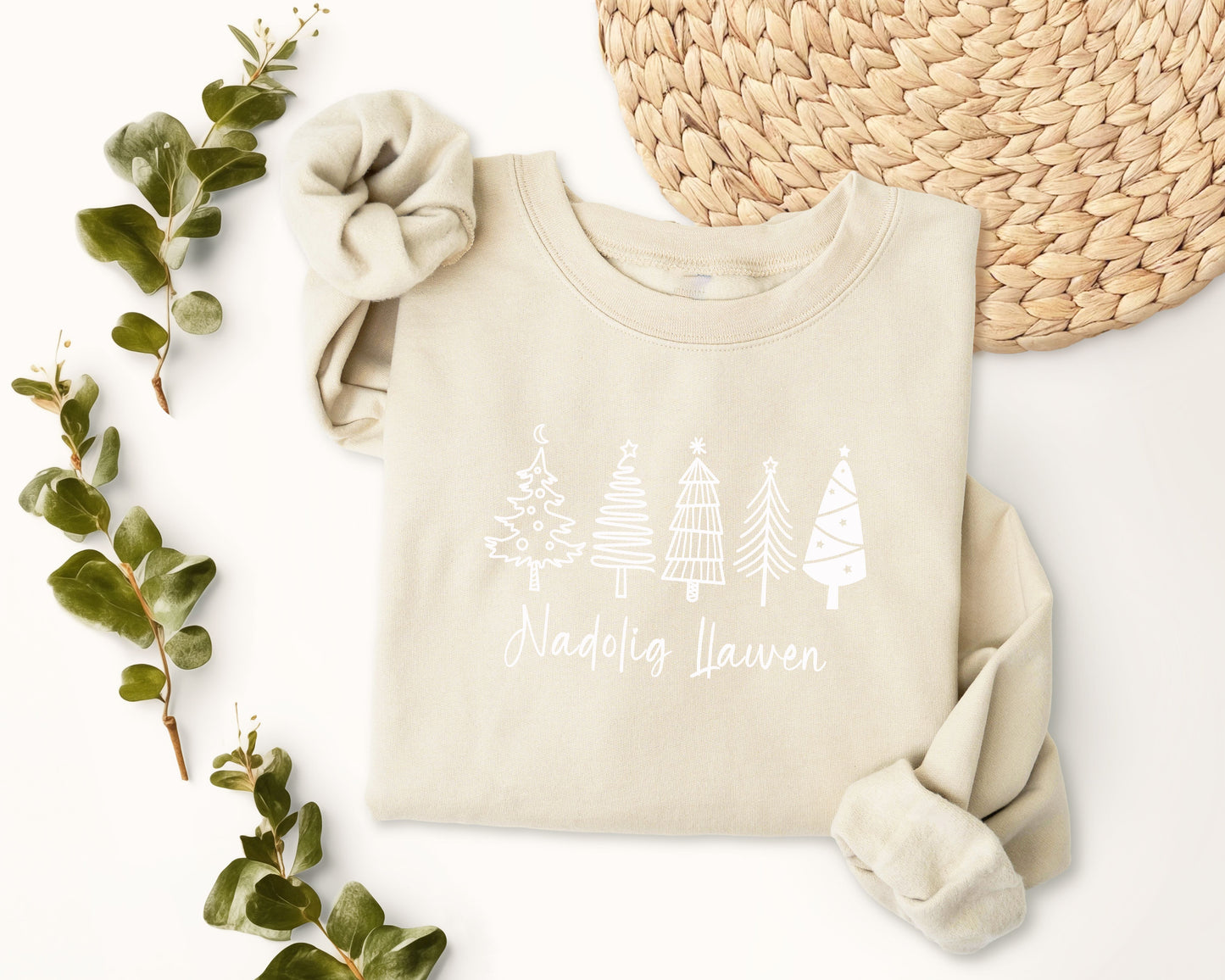 5 Christmas trees sweatshirt