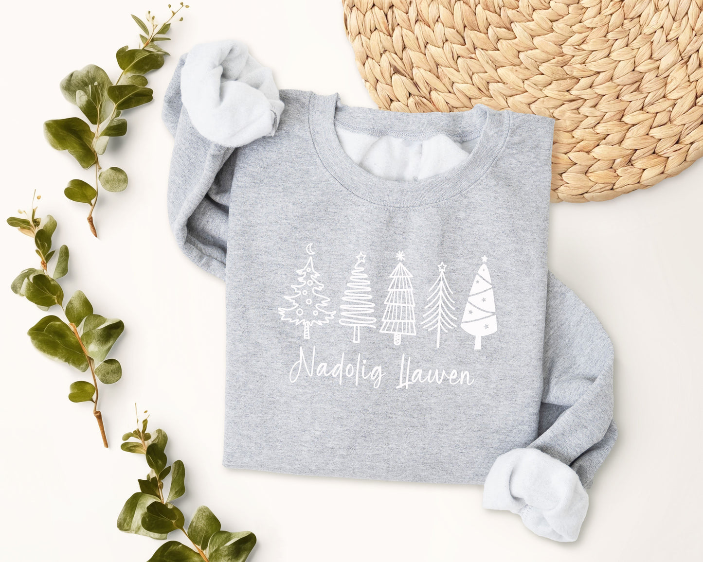 5 Christmas trees sweatshirt