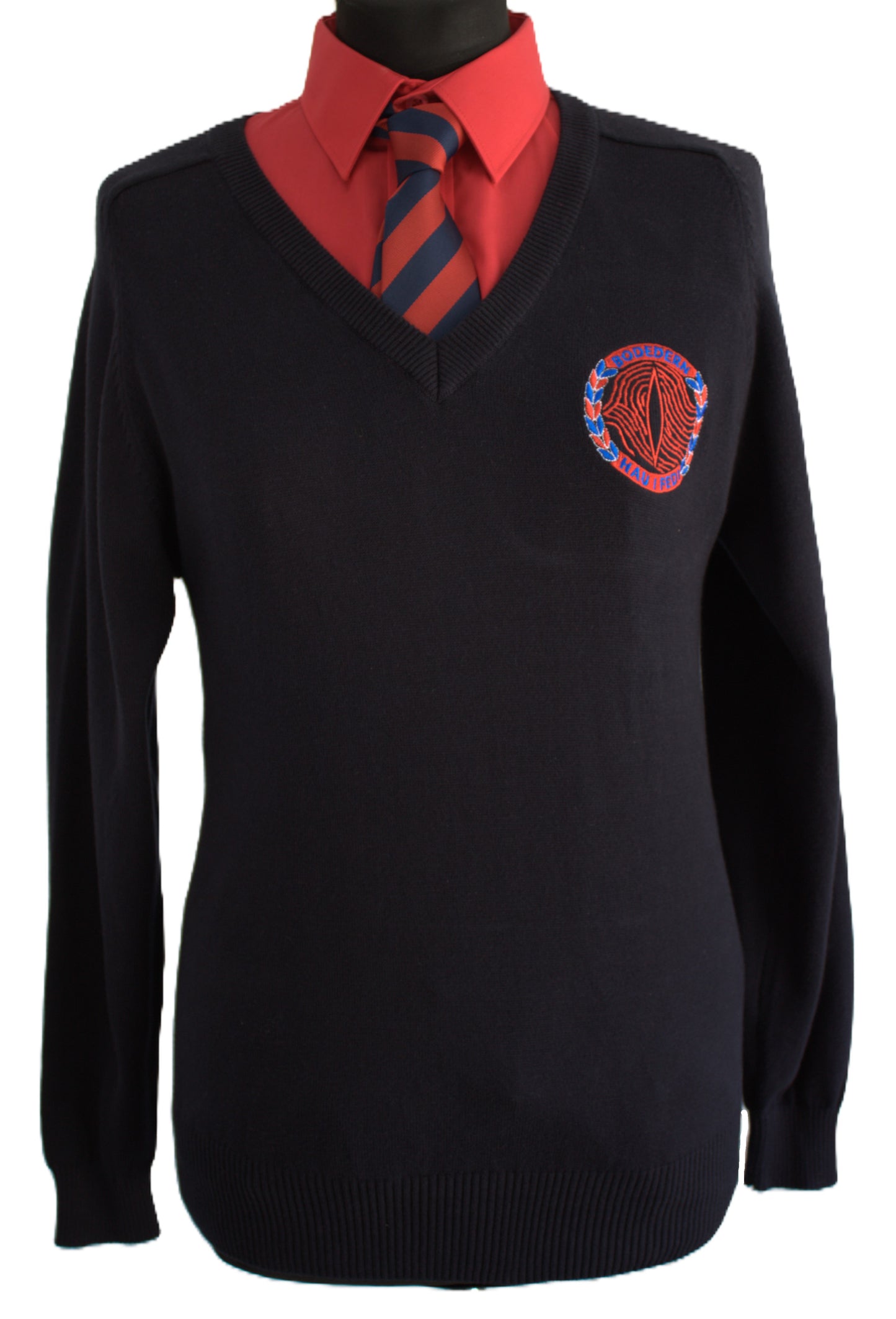 Ysgol Uwchradd Bodedern - Navy V Neck Jumper - Years 7-11