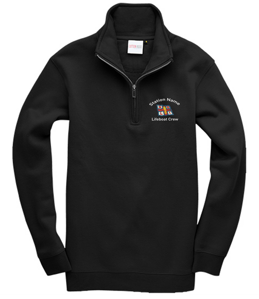 RNLI Crew Premium Quarter Zip Sweatshirt