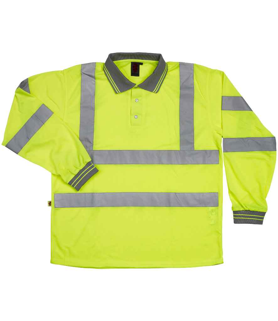 Warrior Hi-Vis Long Sleeve Polo Shirt