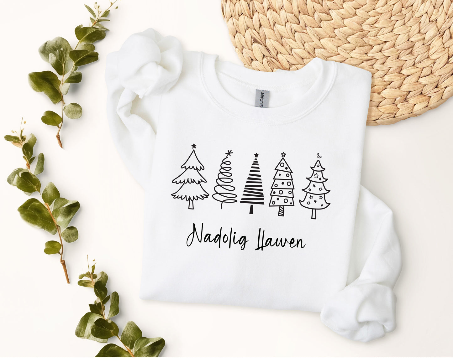 5 Christmas trees sweatshirt