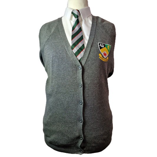 Ysgol Uwchradd Caergybi - Grey Cardigan - Years 10 & 11