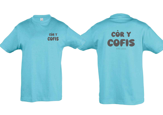 Côr y Cofis Tshirts Adult Atoll Blue