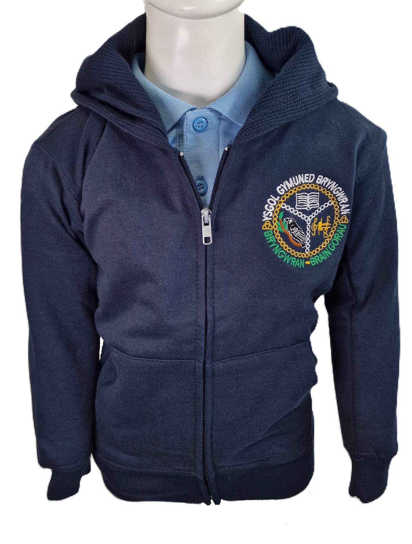 Ysgol Bryngwran Waffle Zip Hoodie