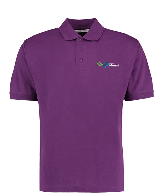 Coleg Menai Childcare Level 3 Ladies fit Polo Dark Purple