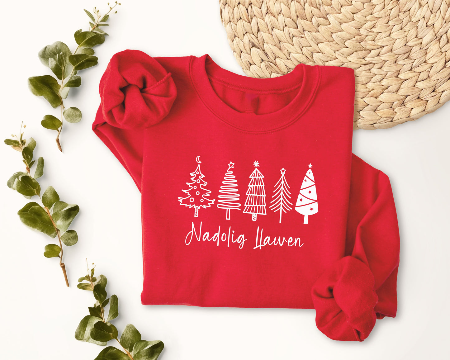 5 Christmas trees sweatshirt