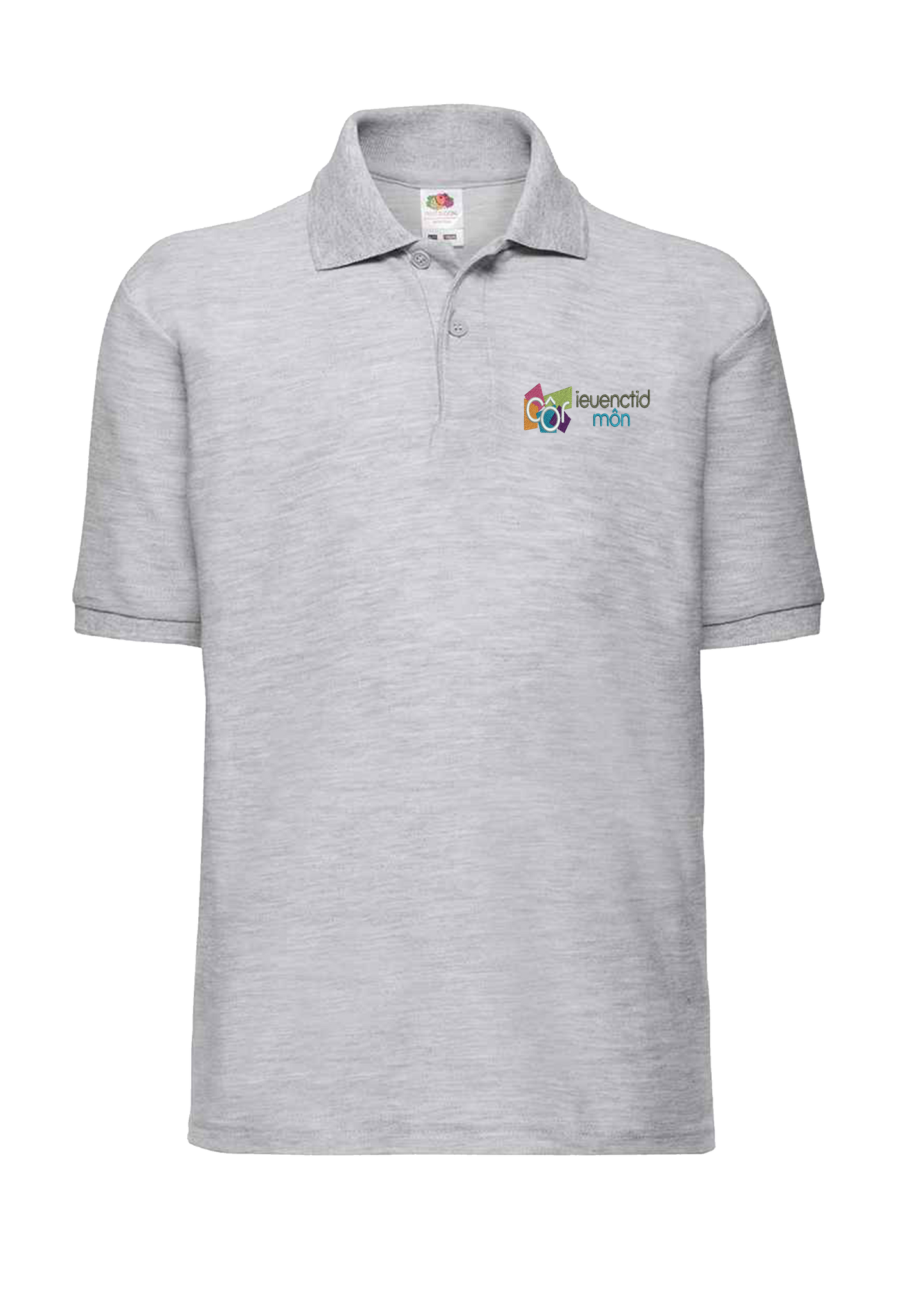 Childs Grey Polo Côr Ieuenctid Môn